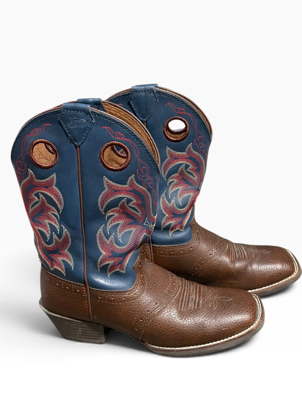 Justin Lasso Western Cowboy Boots Size 2.5